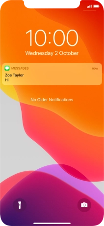 Press the required notification and follow the instructions on the screen to use the selected function.
