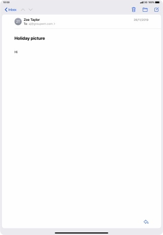 Press To: and key in the first letters of the recipient's name.