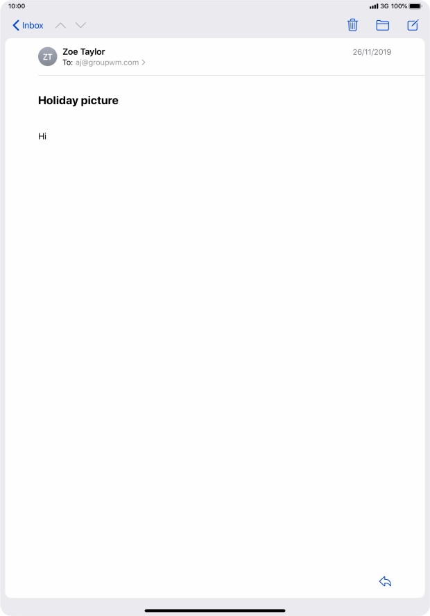 Press To: and key in the first letters of the recipient's name.