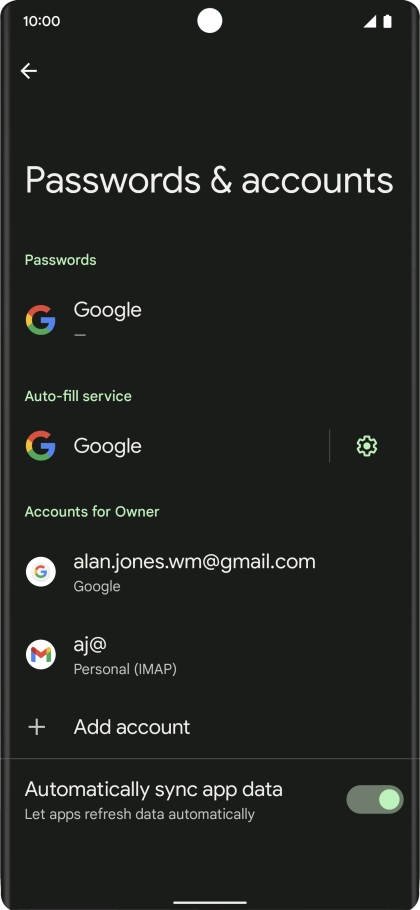Slide your finger upwards starting from the bottom of the screen to return to the home screen.