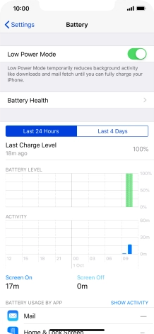 Slide your finger upwards starting from the bottom of the screen to return to the home screen.