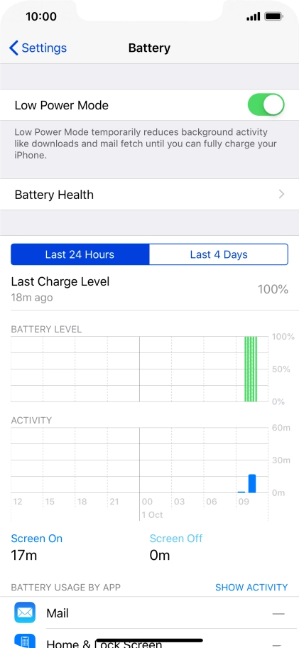 Slide your finger upwards starting from the bottom of the screen to return to the home screen.