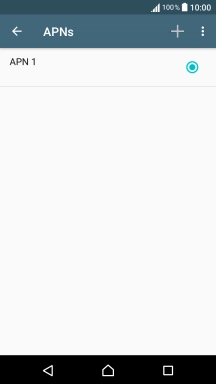 Press the new data connection icon.