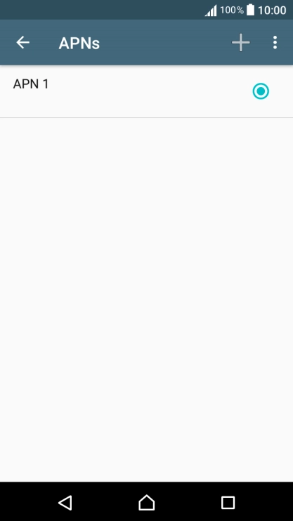 Press the new data connection icon.