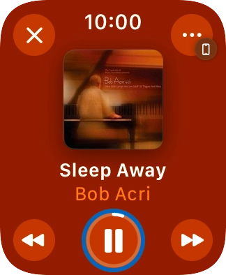 Turn the Digital Crown to select the required volume.