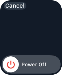 Press and drag the power off icon right.