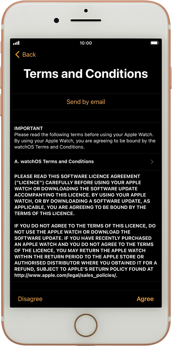 On your phone: Press Agree.