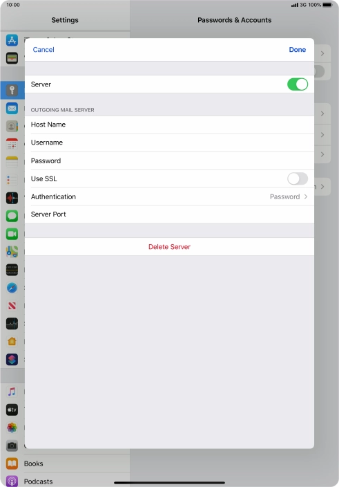 Press Authentication.