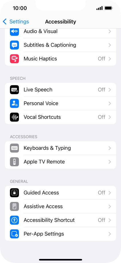 Press the required category below 