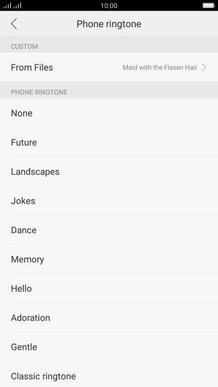 Press the Home key to return to the home screen.