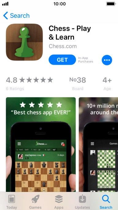 Press GET and follow the instructions on the screen to install the app.