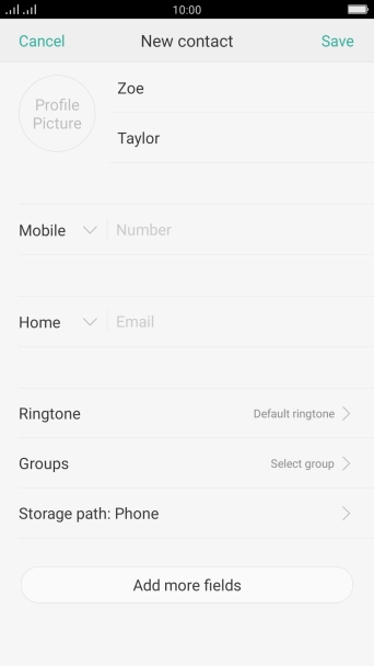 Press Number and key in the required phone number.