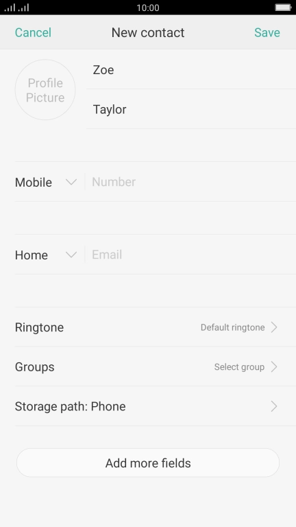 Press Number and key in the required phone number.