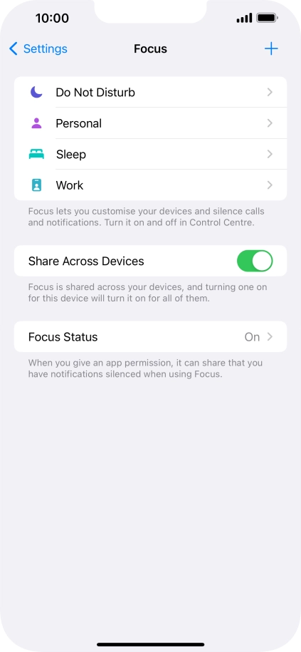 Press Do Not Disturb.