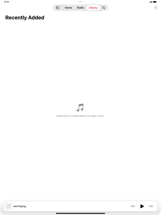 Press the iPad icon.