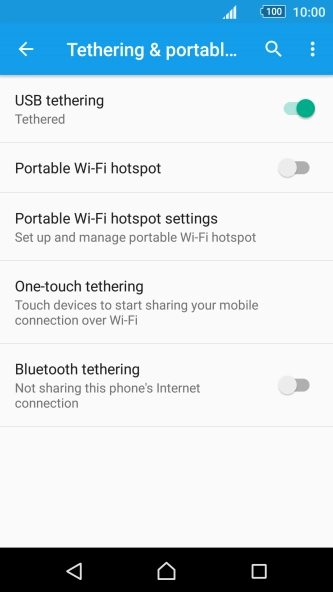 Press the Home key to return to the home screen.