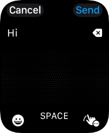 Press the input icon.