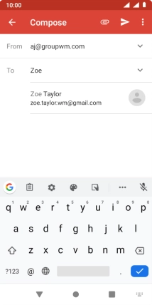 Press the required contact.