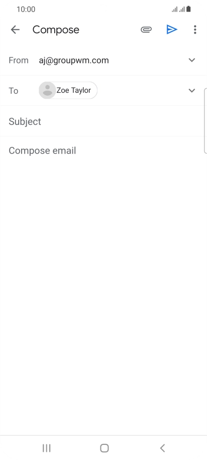 Press Subject and key in the required subject.
