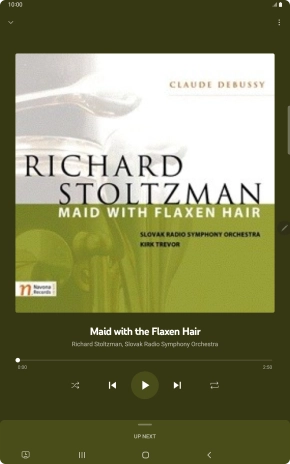 Press arrow right to go to the next audio file.