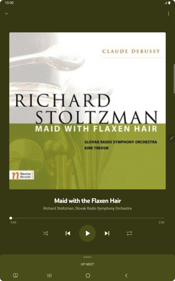 Press arrow right to go to the next audio file.