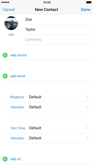 Press add phone and key in the required phone number.