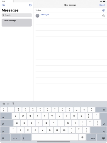 Press the required contact.