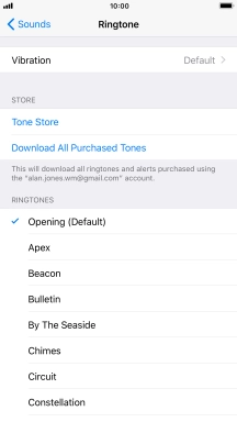 Press the required ring tones to hear them.