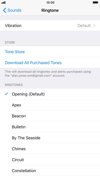 Press the required ring tones to hear them.