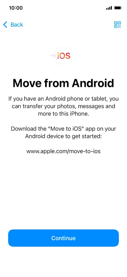 To transfer content to your phone, you need to install the app 