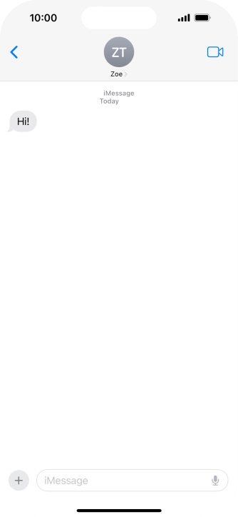 Slide your finger upwards starting from the bottom of the screen to return to the home screen.