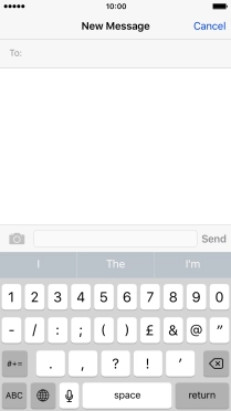 Press the required numbers and symbols.