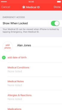 Press add photo and follow the instructions on the screen to add a picture.