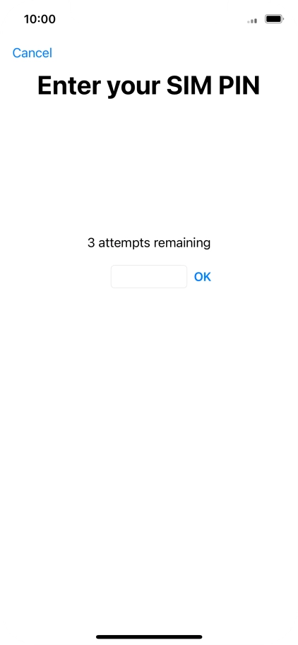 If your SIM is locked, key in your PIN and press OK.