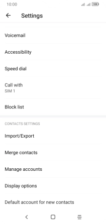 Press Import/Export.