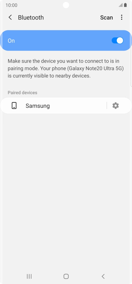Press the Home key to return to the home screen.