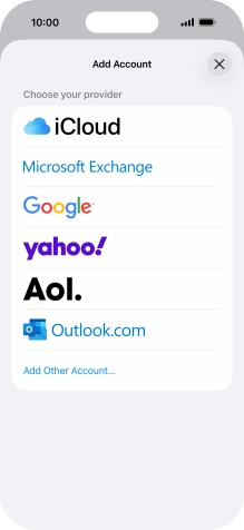 Press Add Other Account....