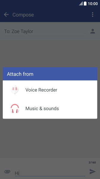 Press Music & sounds.