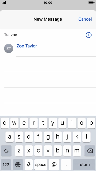 Press the required contact.