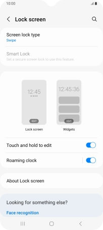 Press Screen lock type.