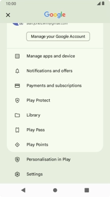 Press Manage apps and device.