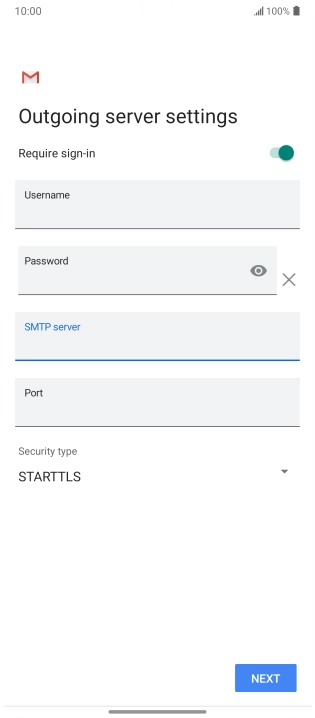 Press the field below 