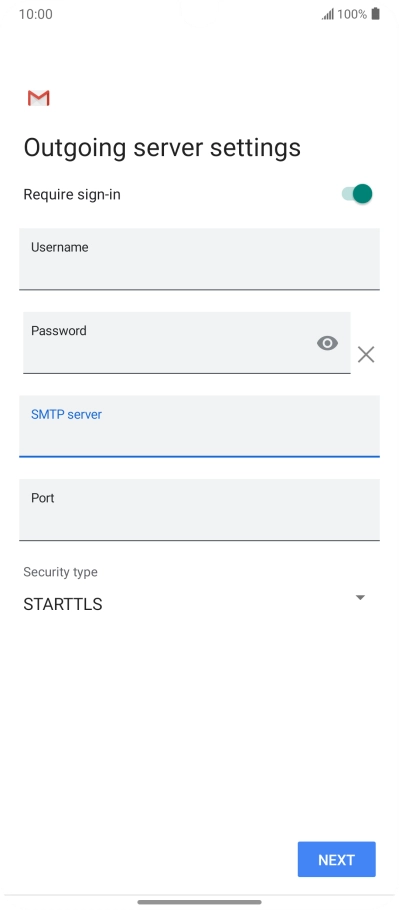 Press the field below 
