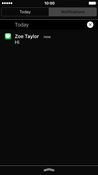 Press the required notification and follow the instructions on the screen to use the selected function.