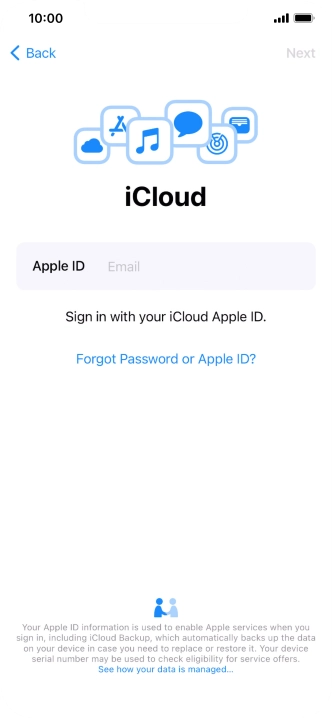 Press the field next to 