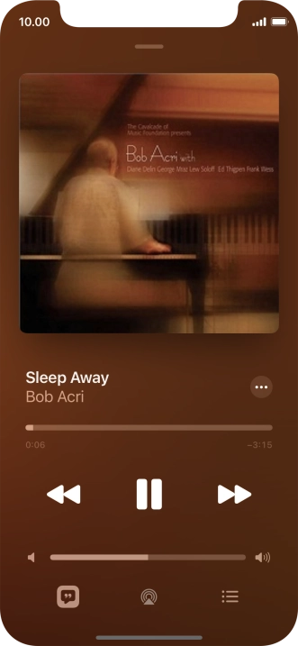 Press arrow right to go to the next audio file.