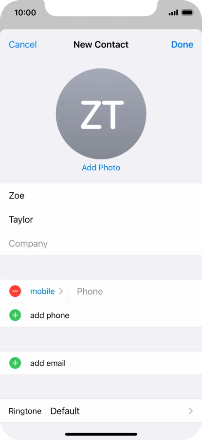 Press Phone and key in the required phone number.