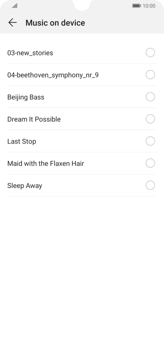 Press the required ring tones to hear them.