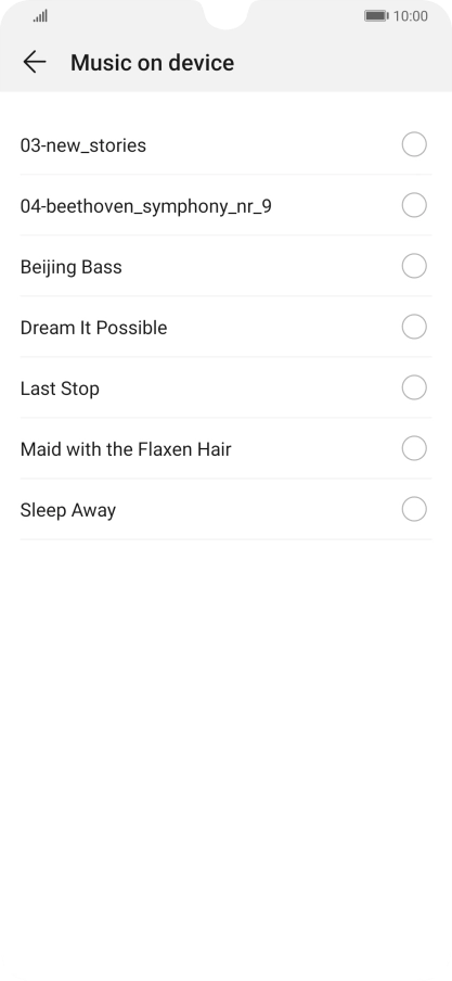 Press the required ring tones to hear them.
