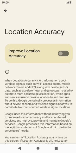 If you press the indicator next to 
